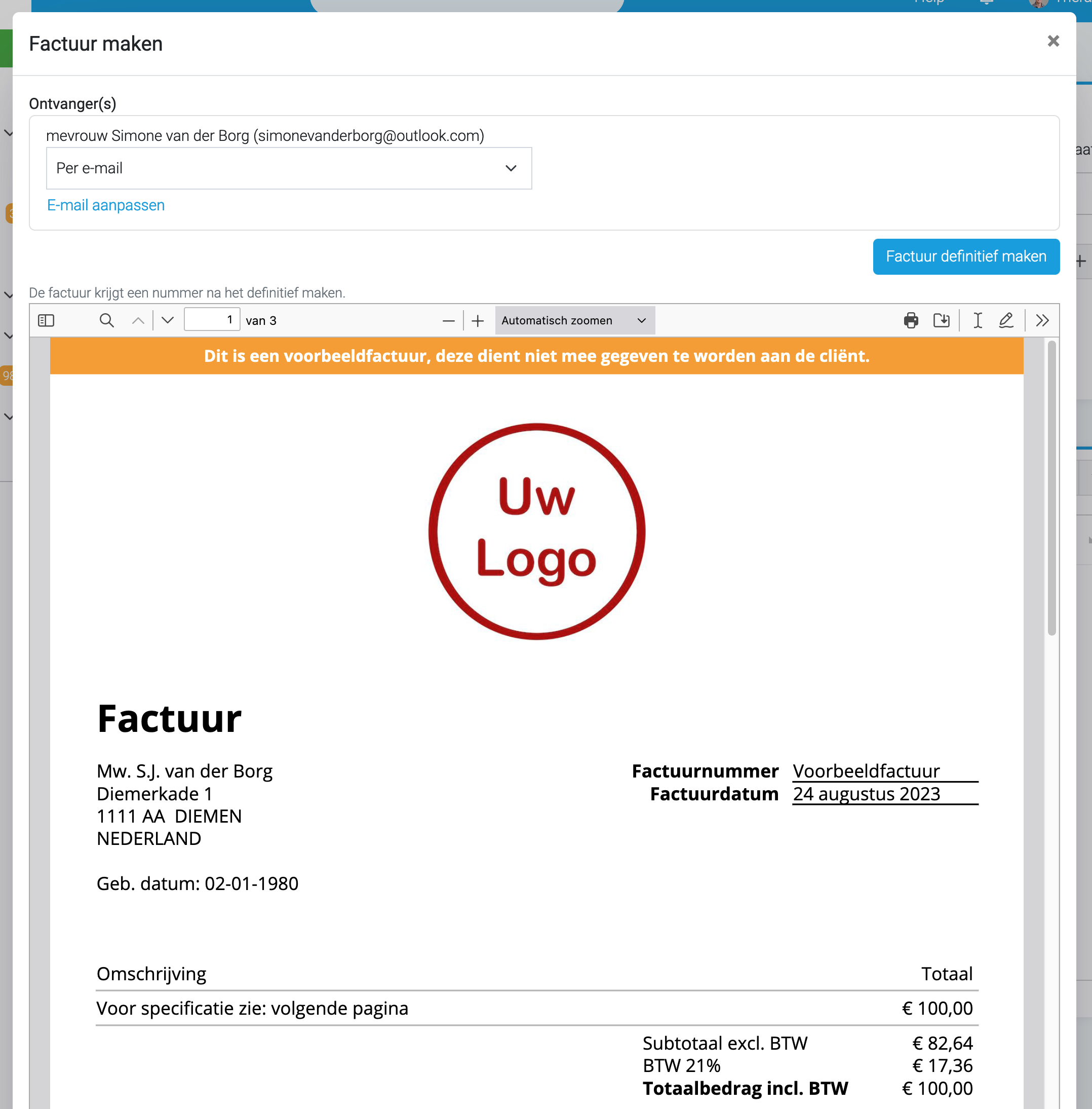 Facturen versturen / iDEAL | Wero